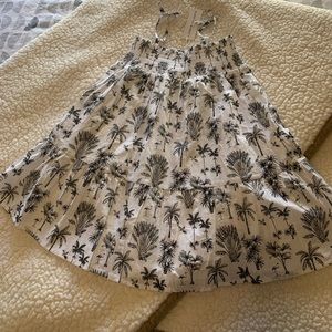 NWT JANIE & JACK Girls Tropical Flamingo Black/White Dress - Size 6